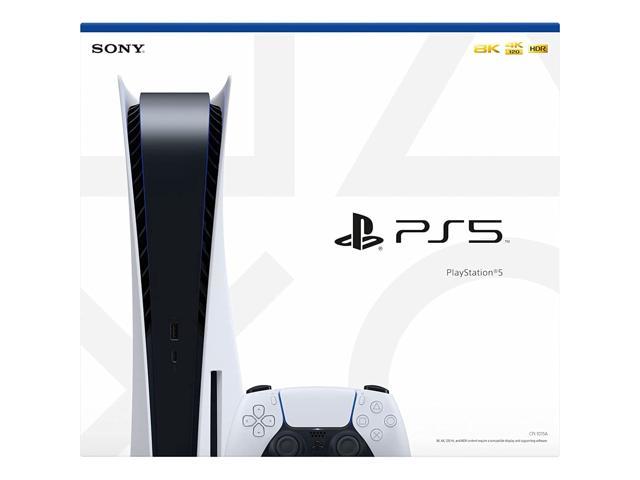 Sony Playstation 5 825GB Disk Console, UHD Blu-ray, Two White Wireless Controllers, Marvel's Spider-Man: Miles Morales with Mazepoly Dual Charger Dock for PS5 Controller