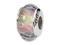 925 Silver Pink White Purple 1/4” Hand Blown Glass Bead